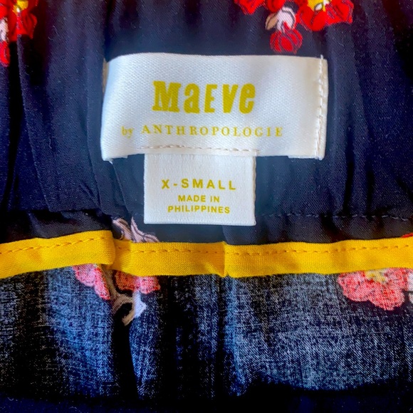 Anthropologie Maeve Patchwork Pleated Shorts - Picture 3 of 7